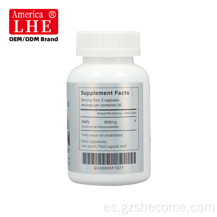 Shecome NMN Cápsulas Energía Celular NAD+ Soporte